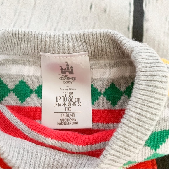 Disney Baby Minnie Mouse Christmas Sweater - Picture 3 of 4